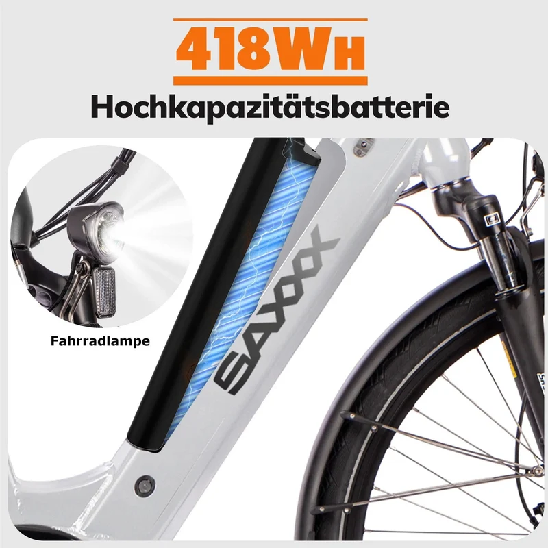 SAXXX E-Bike Deluxe Sport Wave, Mittelmotor
