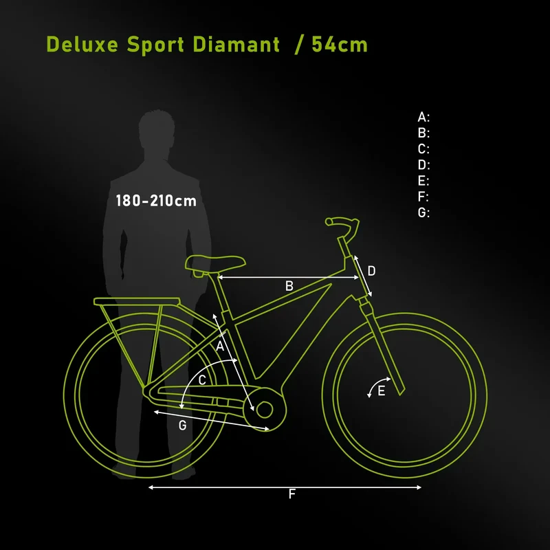 SAXONETTE E-Bike Deluxe Sport Diamant, Mittelmotor