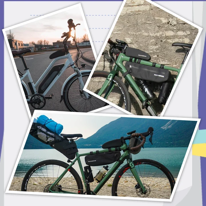 ROCKBROS Fahrradtasche Rahmentasche – Wasserdicht & Staubdicht, 1 L / 1,6 L