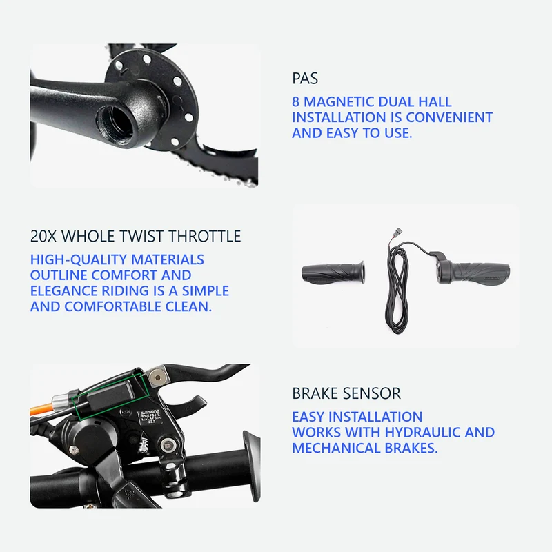 eSoulbike™ 72V 3000W High Power Rear Hub Ebike Conversion Kit