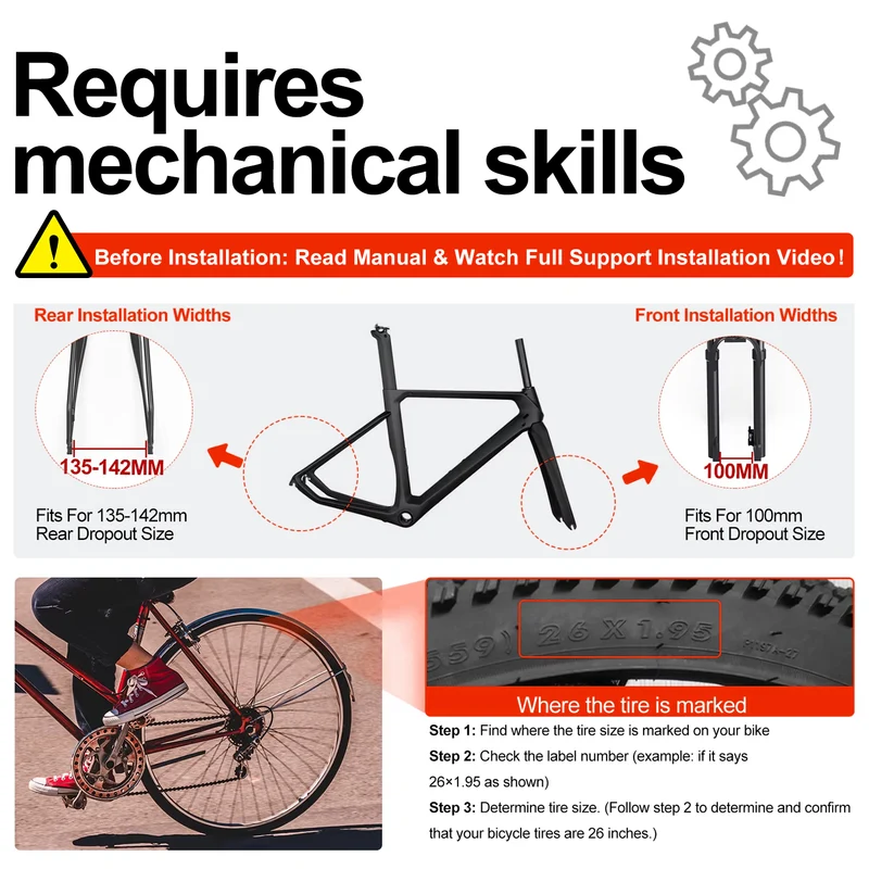 eSoulbike™ 72V 3000W High Power Rear Hub Ebike Conversion Kit