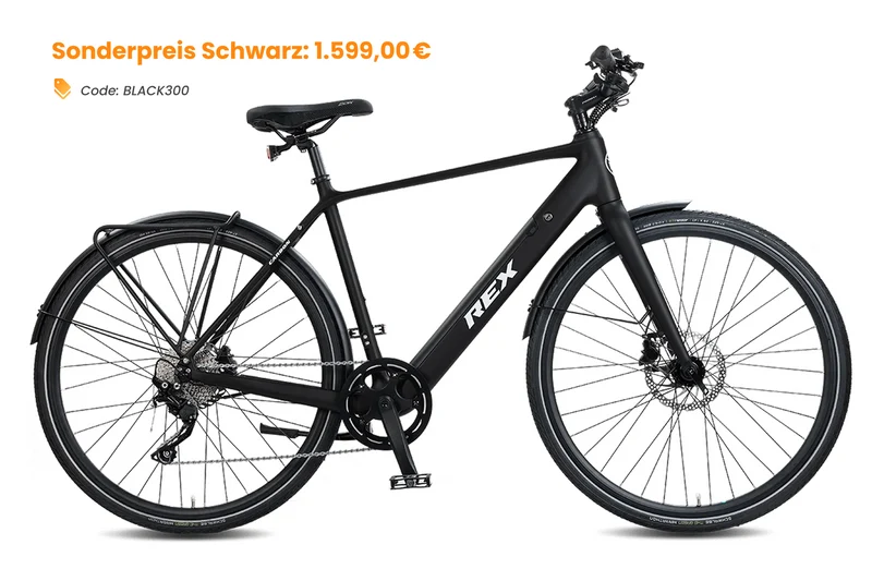 REX Carbon E-Bike 16kg Shimano DEORE 10-Gang