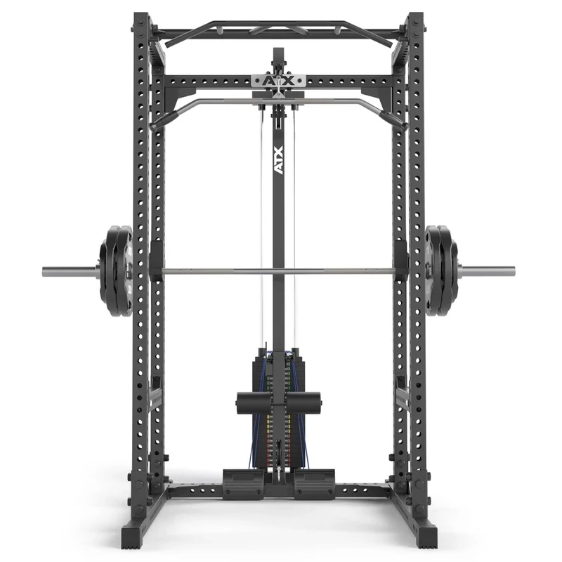 ATX® Power Rack 640/660 mit Latzug 115 kg Steckgewichte, in 2 Höhen