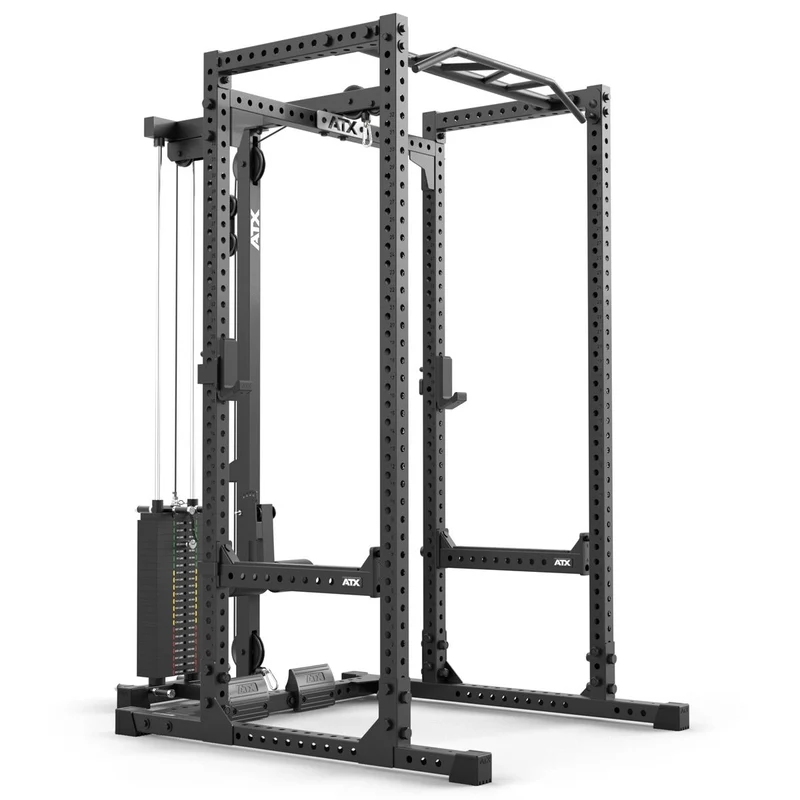 ATX® Power Rack 640/660 mit Latzug 115 kg Steckgewichte, in 2 Höhen
