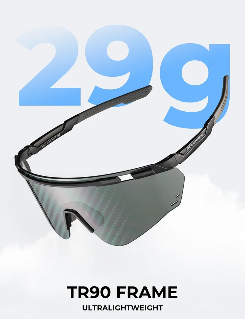 ROCKBROS Photochrome Fahrradbrille – UV400 & TR90
