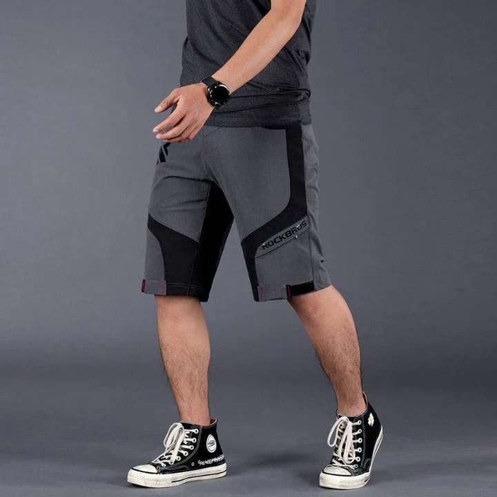 ROCKBROS Herren Fahrradhose kurz 2-in-1 mit 4D Sitzpolster – Atmungsaktiv & Elastisch