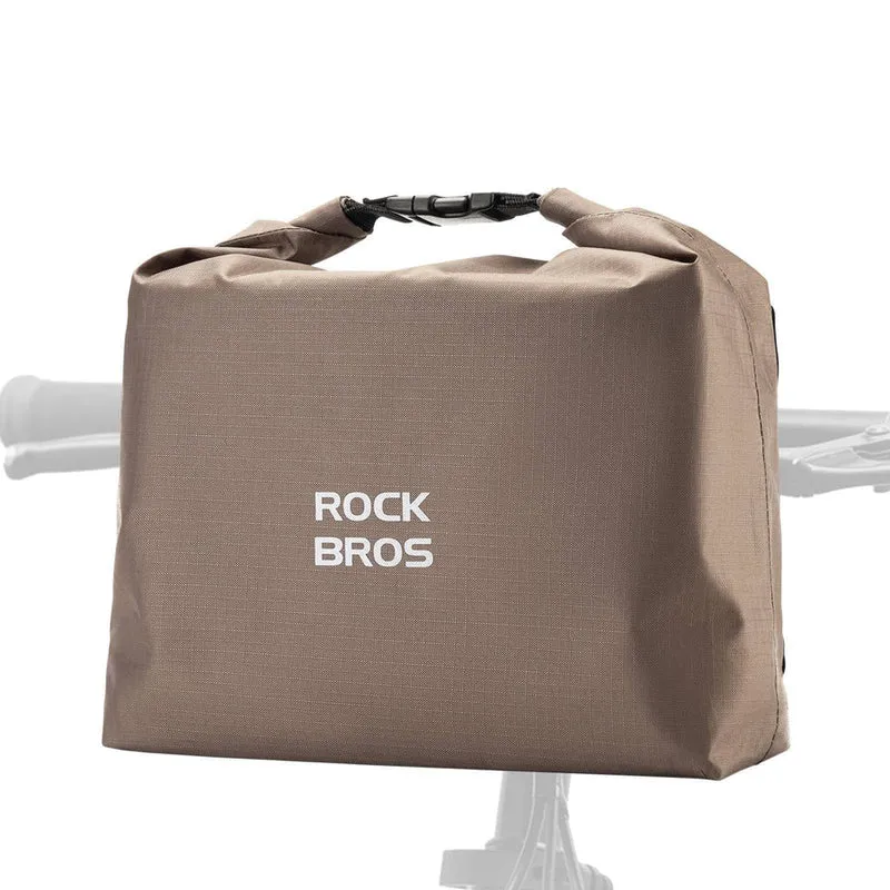 ROCKBROS Wasserdichte Lenkertasche 2,5–4 L – Fahrradkorb mit Klettverschluss