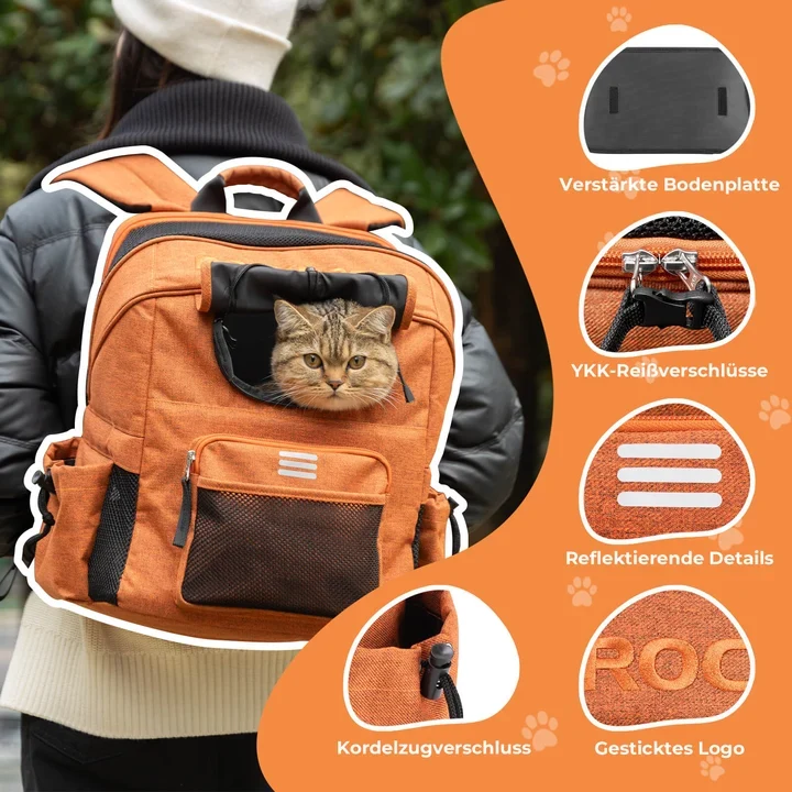 ROCKBROS 21L Fahrrad-Lenkertasche & Haustiertasche – 2-in-1 Rucksack für E-Bike & Faltrad
