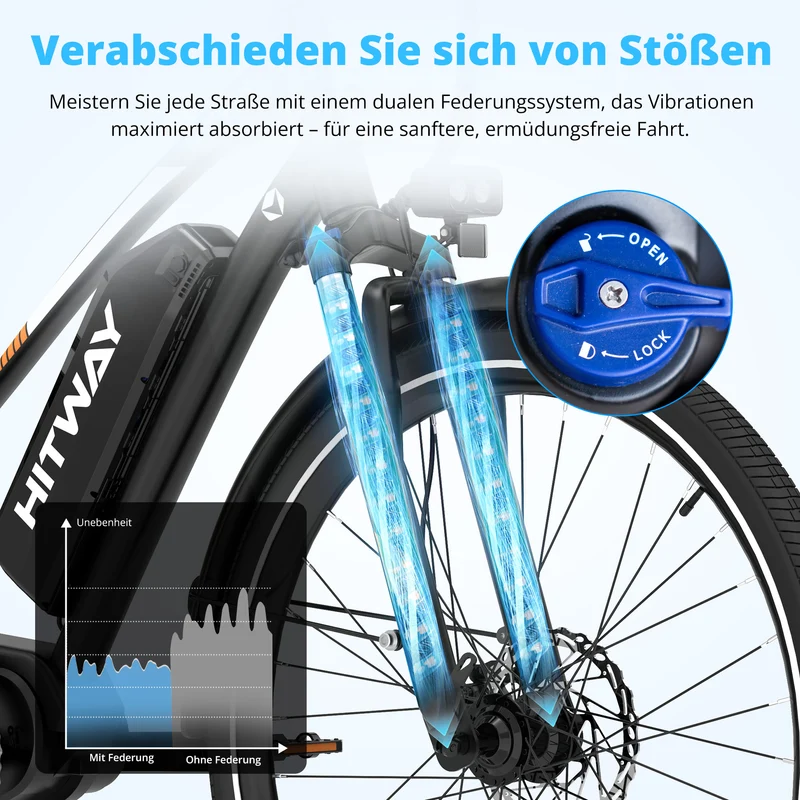 BK-U1 Mittelmotor-Elektrofahrrad bis zu 180km
