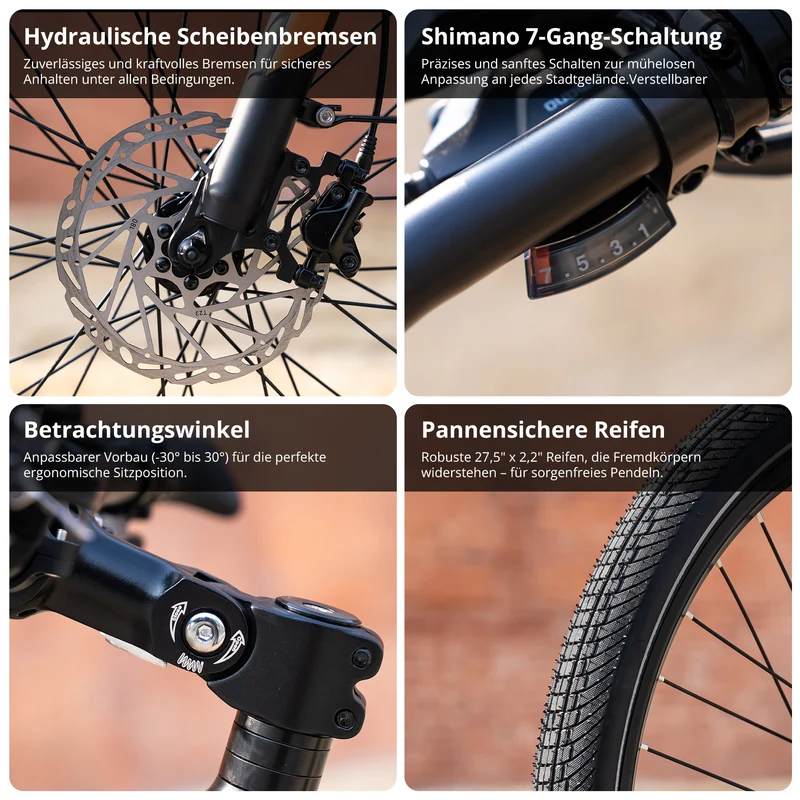 BK-U1 Mittelmotor-Elektrofahrrad bis zu 180km