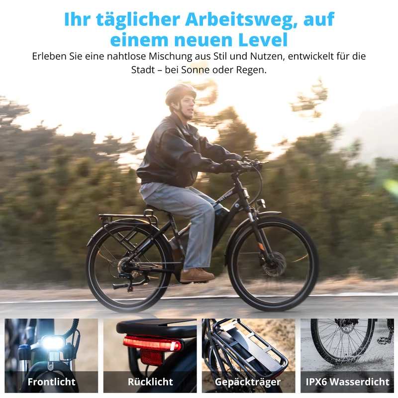 BK-U1 Mittelmotor-Elektrofahrrad bis zu 180km
