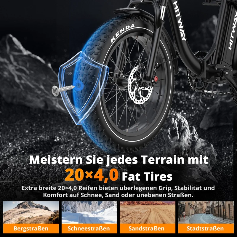 HITWAY BK6S Plus Lasten-Elektrofahrrad