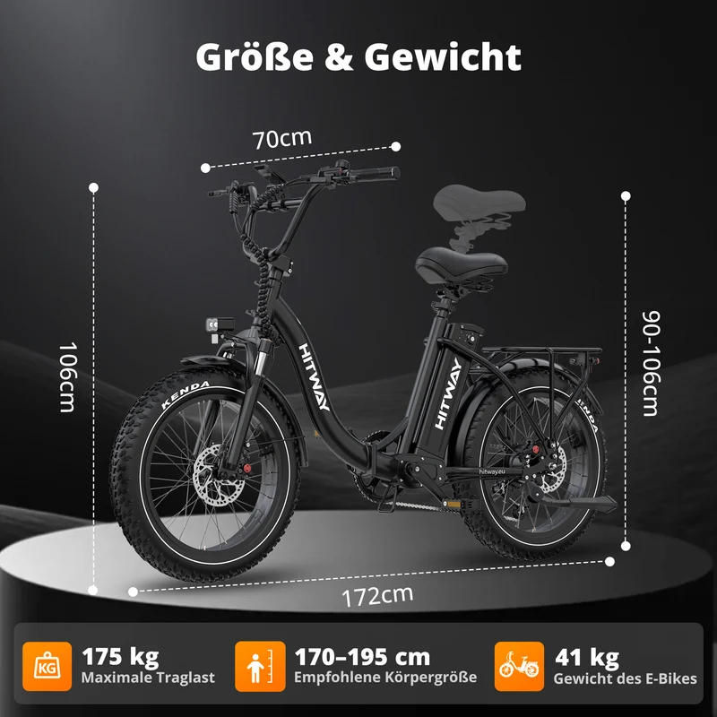 HITWAY BK6S Plus Lasten-Elektrofahrrad