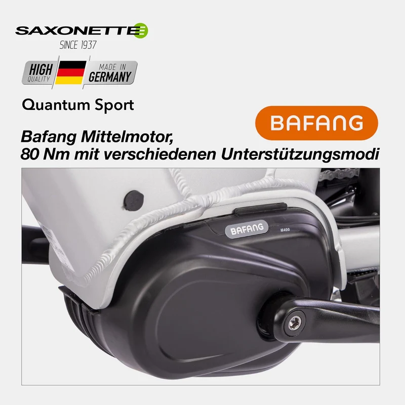 SAXONETTE E-Bike Quantum Sport Diamant, Mittelmotor