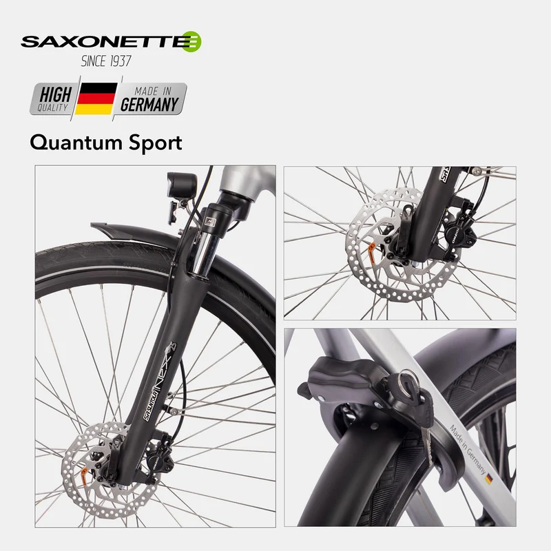 SAXONETTE E-Bike Quantum Sport Diamant, Mittelmotor