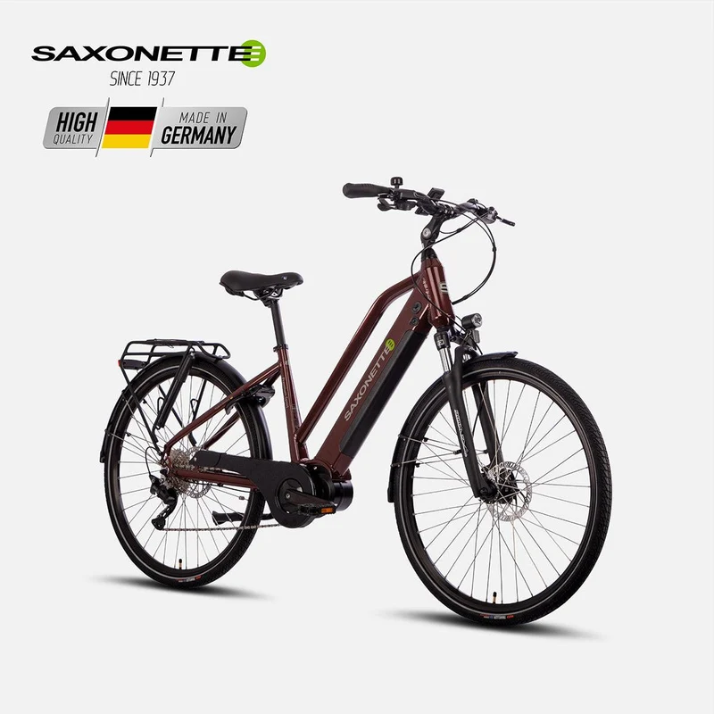 SAXONETTE E-Bike Premium Sport Trapez, Mittelmotor