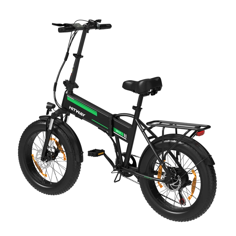 BK10S faltbares Elektrofahrrad - Schwarz Grün