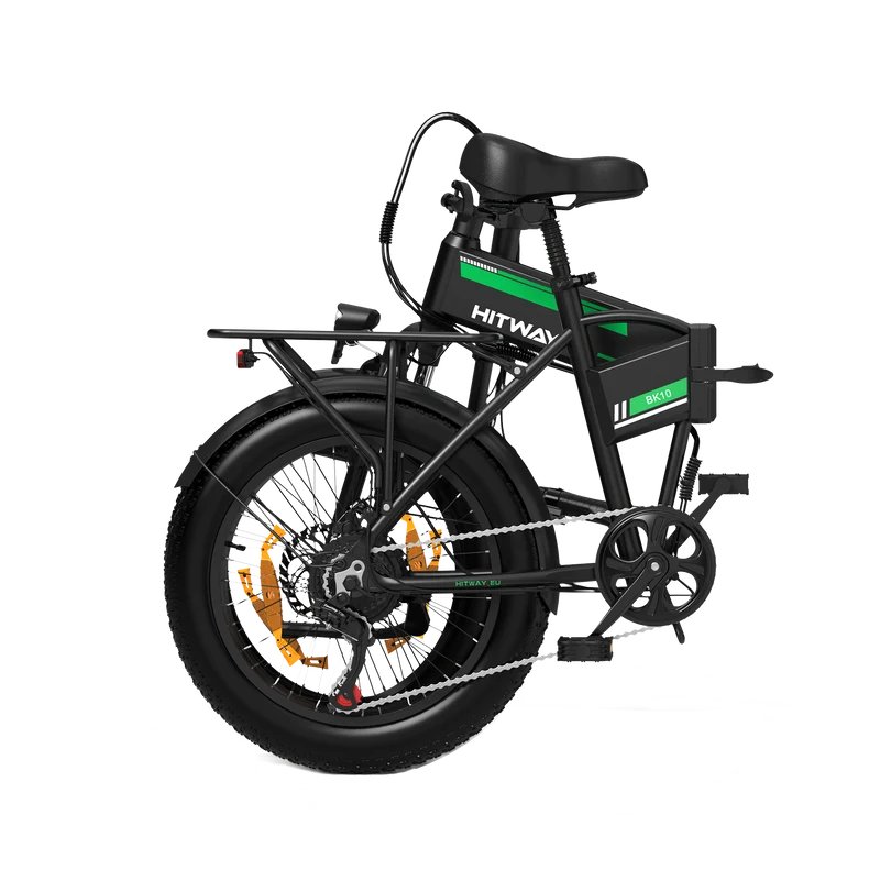 BK10S faltbares Elektrofahrrad - Schwarz Grün