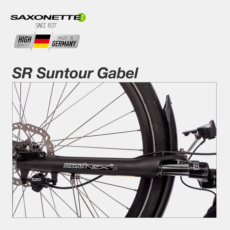 SAXONETTE E-Bike Deluxe Sport Trapez (Gebraucht)