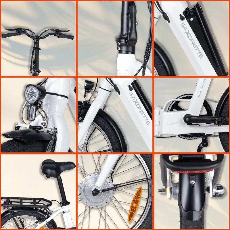 SAXONETTE Klapprad E-Bike Compact Comfort Plus 2.0