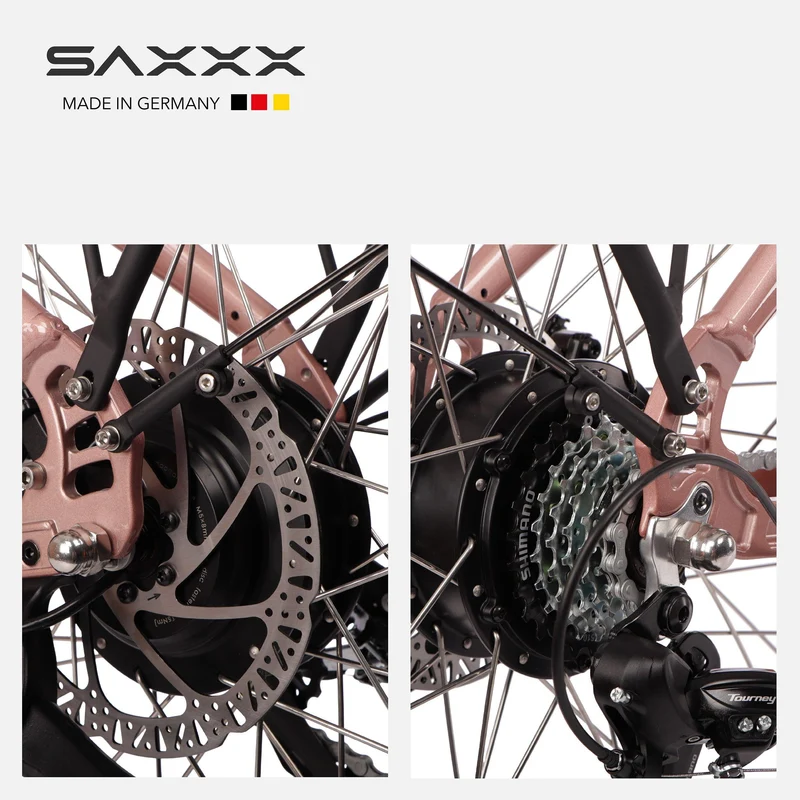 SAXXX E-bike Comfort Sport Easy, 90km, Scheibenbremse