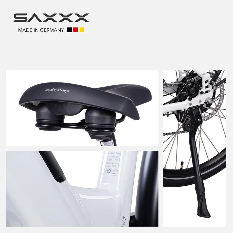 SAXXX E-bike Comfort Sport Easy, 90km, Scheibenbremse