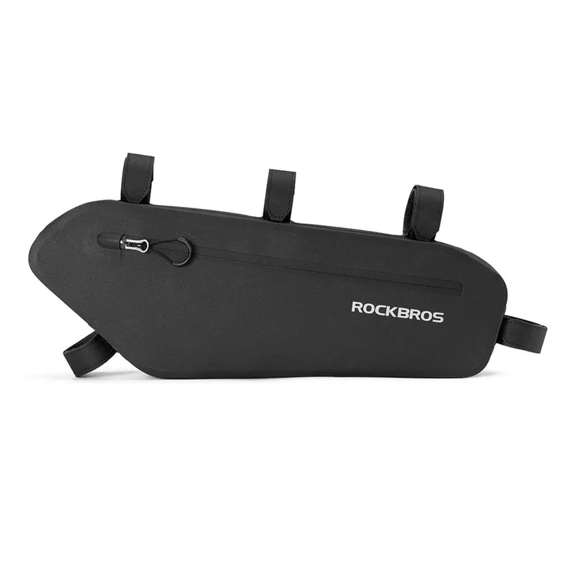 ROCKBROS 4L Wasserabweisend Rahmentasche Dreiecktasche Schwarz