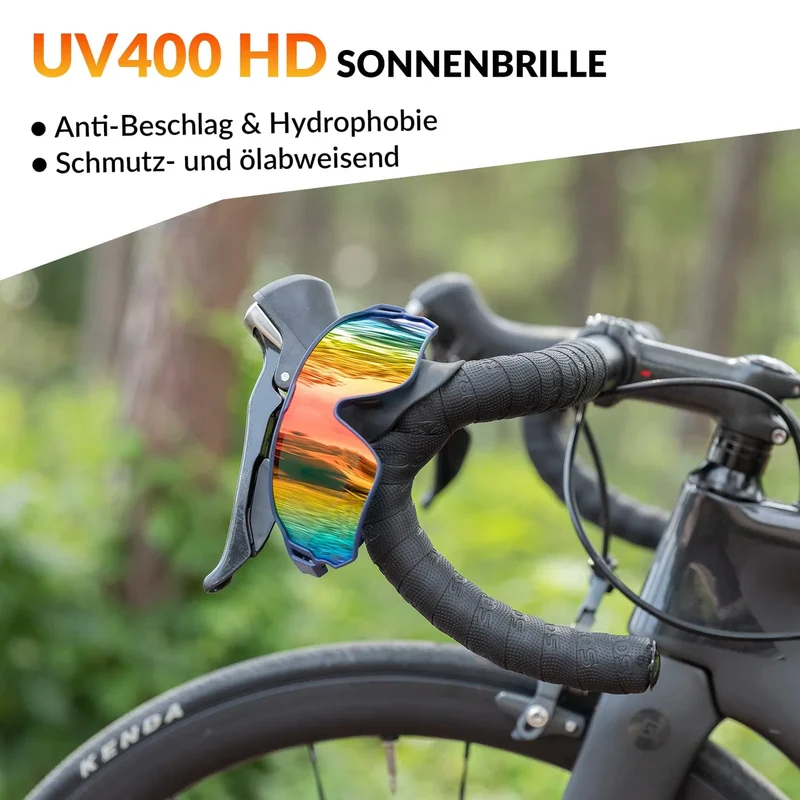 ROCKBROS Fahrradbrille Polarisierte Sportsbrille mit UV-Schutz