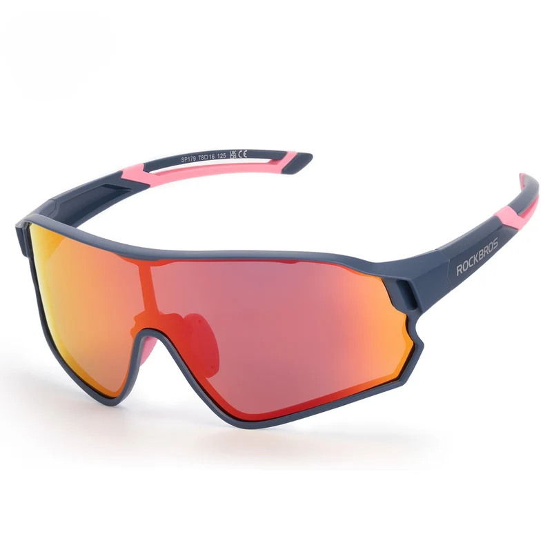 ROCKBROS Fahrradbrille Polarisierte Sportsbrille mit UV-Schutz