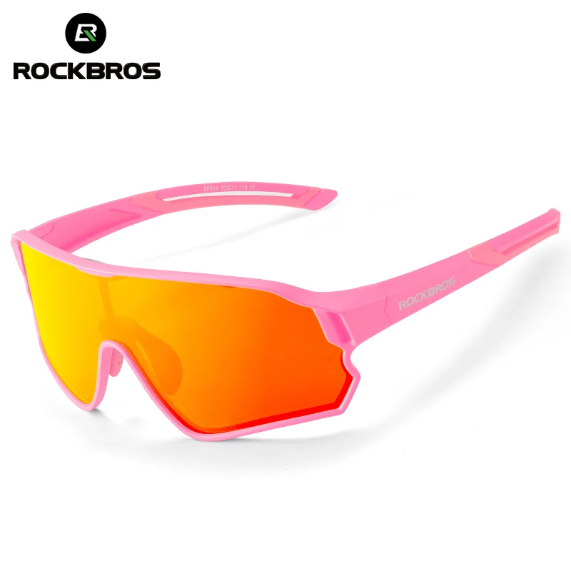 ROCKBROS Kinder Fahrradbrille UV400-Schutz Polarisierte Sonnenbrille
