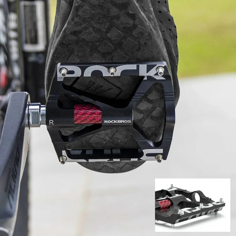 ROCKBROS Fahrradpedale 9/16 Zoll Alu MTB Pedale mit Abgedichtete Lager