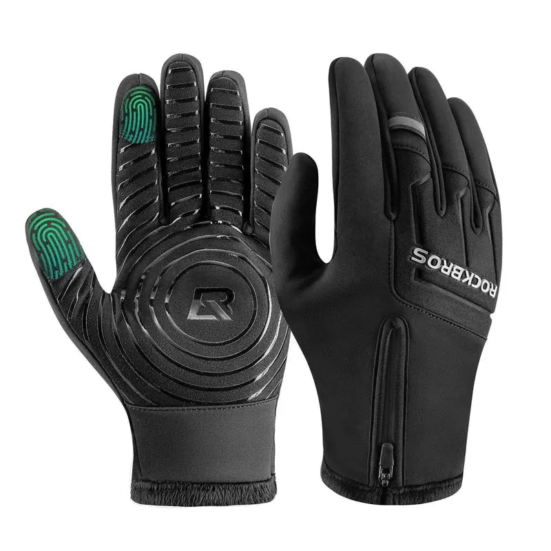 ROCKBROS Fahrradhandschuhe Touchscreen Warme Winterhandschuhe S-XL