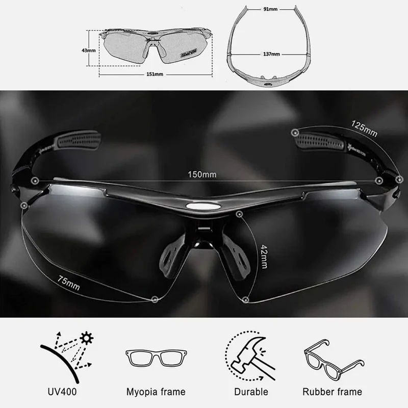 ROCKBROS Polarisierte Fahrradbrille