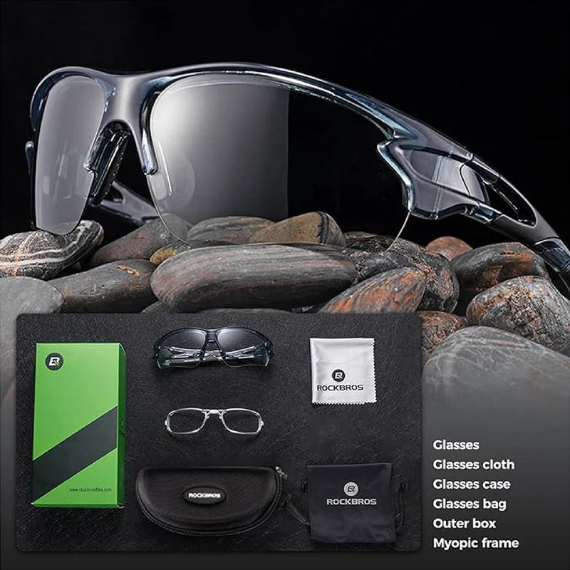 ROCKBROS Photochromatische Fahrradbrille