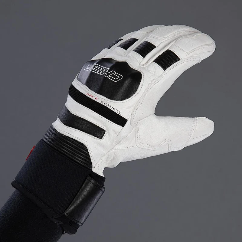 CHIBA Super Race - wasserdichte, winddichte Radhandschuhe, Größe 8, weiß