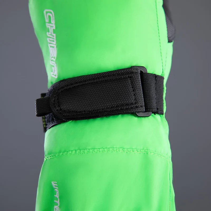 CHIBA Kids Allround Finger - Kinder Radhandschuhe, wasserdicht, apfelgrün, Größe 4
