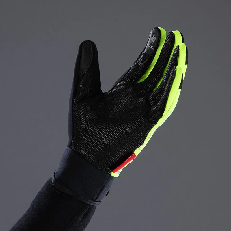 CHIBA Competition Plus - Radhandschuhe neongelb, winddicht & atmungsaktiv, Größe 6,5