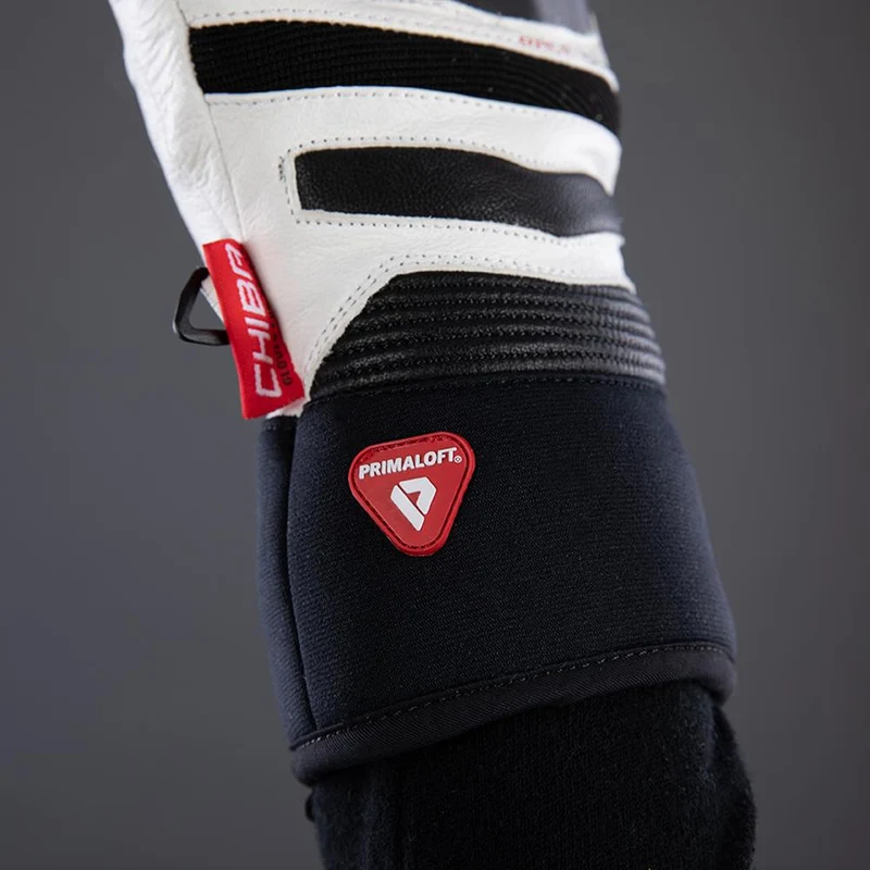 CHIBA Super Race - wasserdichte Winter-Radhandschuhe, Größe 10, weiß