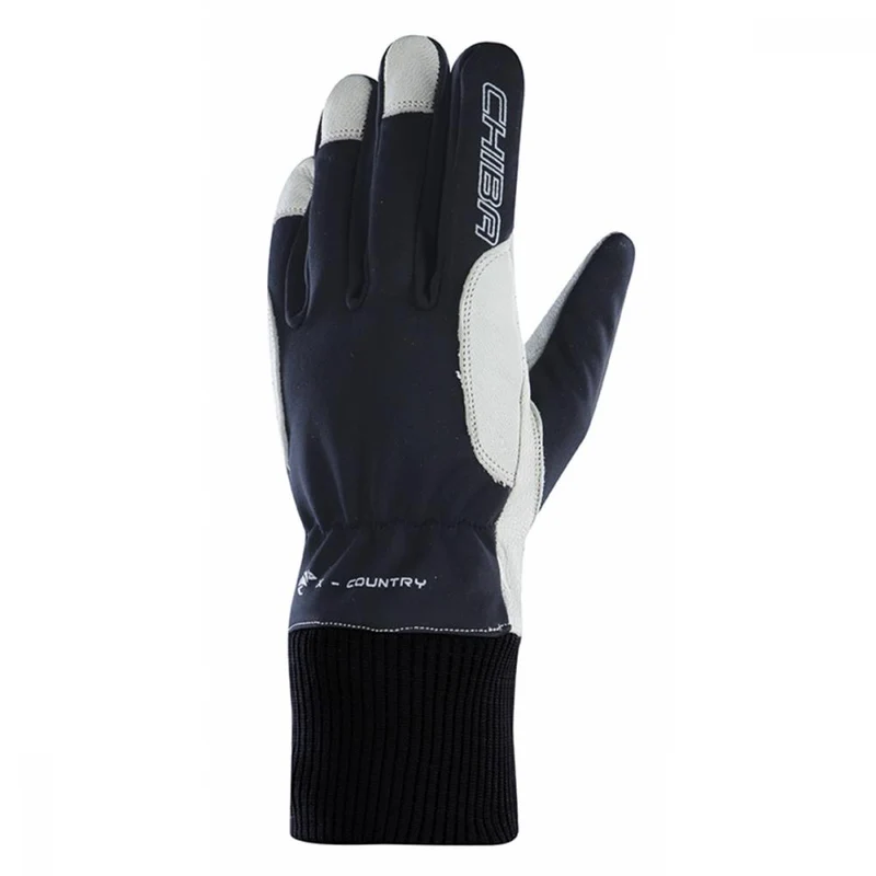 CHIBA Nordic Plus - winddichte, atmungsaktive Radhandschuhe dk.grau/sc, Gr. 6,5