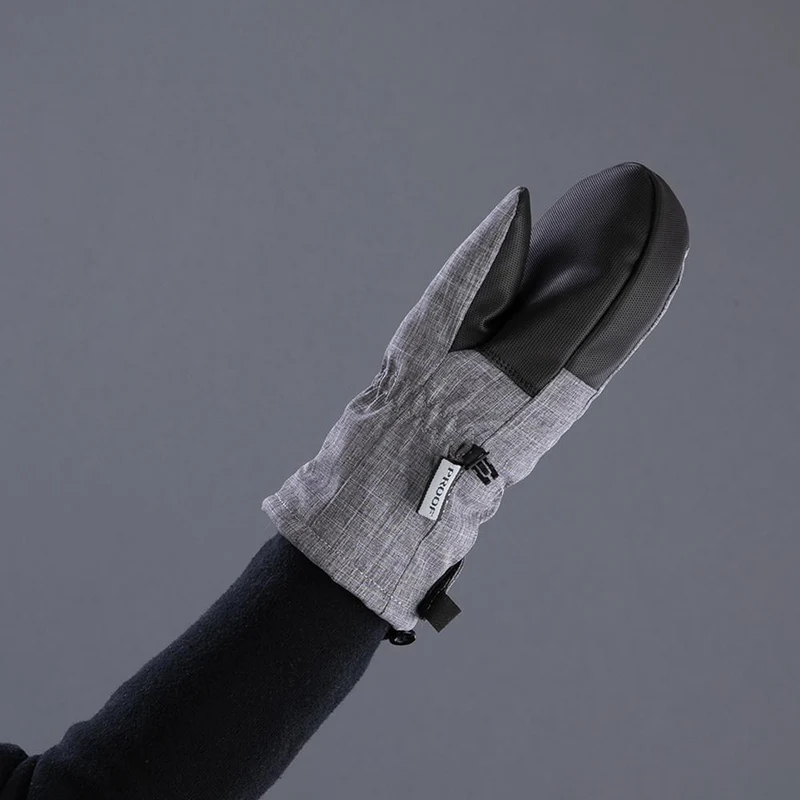 CHIBA Kids Basic Mitten - wasserdichte Kinder-Fäustlinge, Größe VI, hellgrau