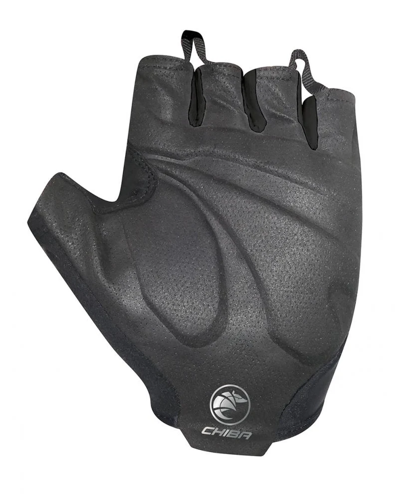 CHIBA Evolution - Radhandschuhe kurz, S, schwarz, leichte Polsterung, atmungsaktiv