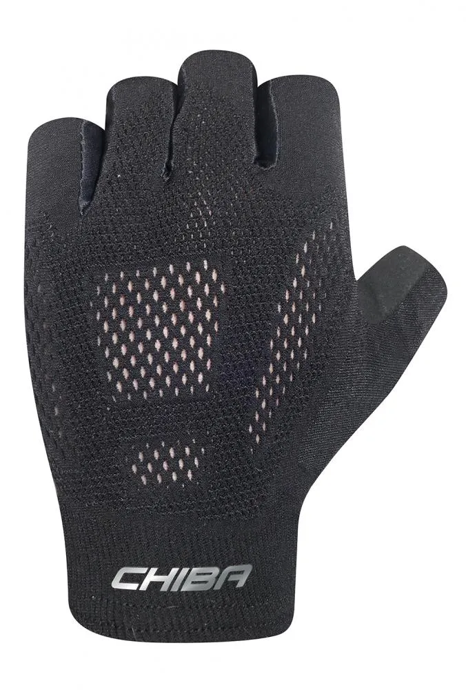 CHIBA Evolution - Radhandschuhe kurz, schwarz, Größe L, atmungsaktiv, leicht