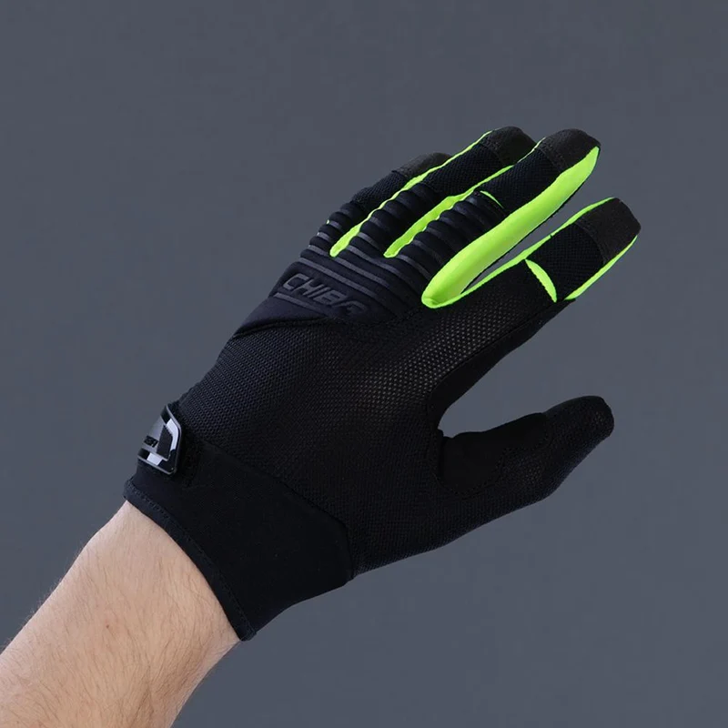 CHIBA Blade - Radhandschuhe S schwarz/neongelb, atmungsaktiv mit Touchfunktion