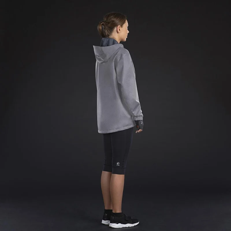 CHIBA Rainjacket Damen - wasserdicht, winddicht, atmungsaktiv, 4XL, hellgrau