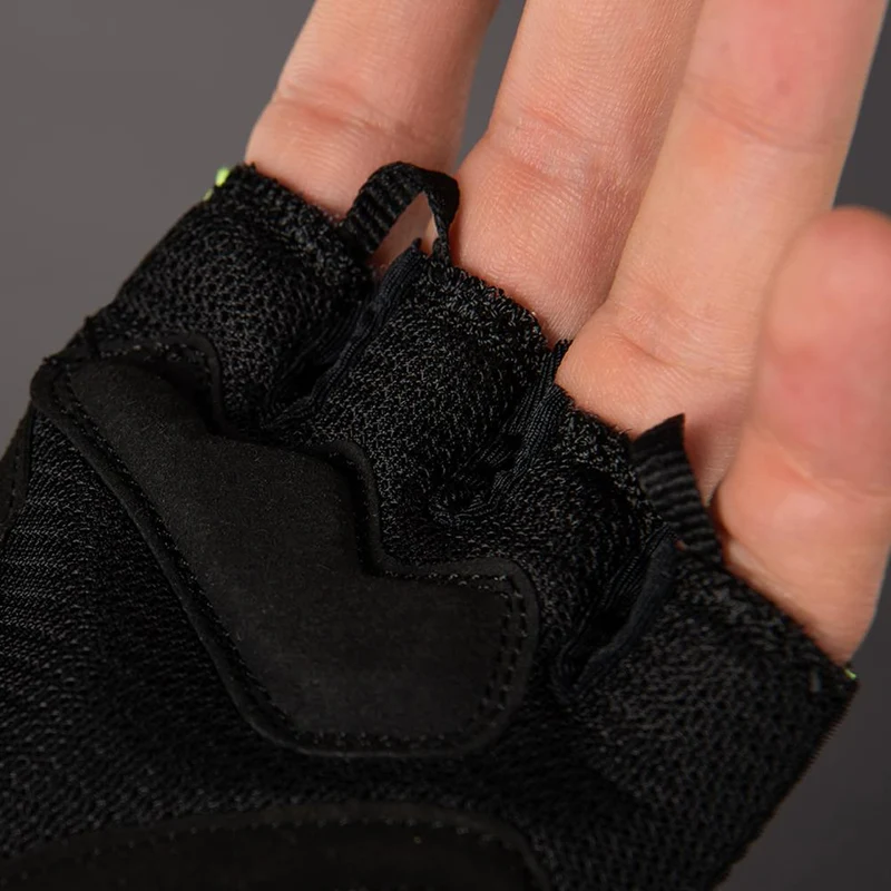 CHIBA BioXCell Air - Radhandschuhe neongelb, S, atmungsaktiv mit Gelpolsterung