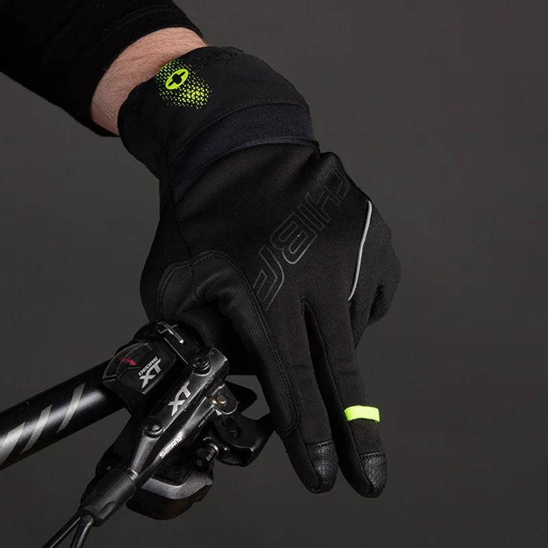 CHIBA Express+ - Radhandschuhe XL schwarz mit Regenüberzug und Gelpolsterung