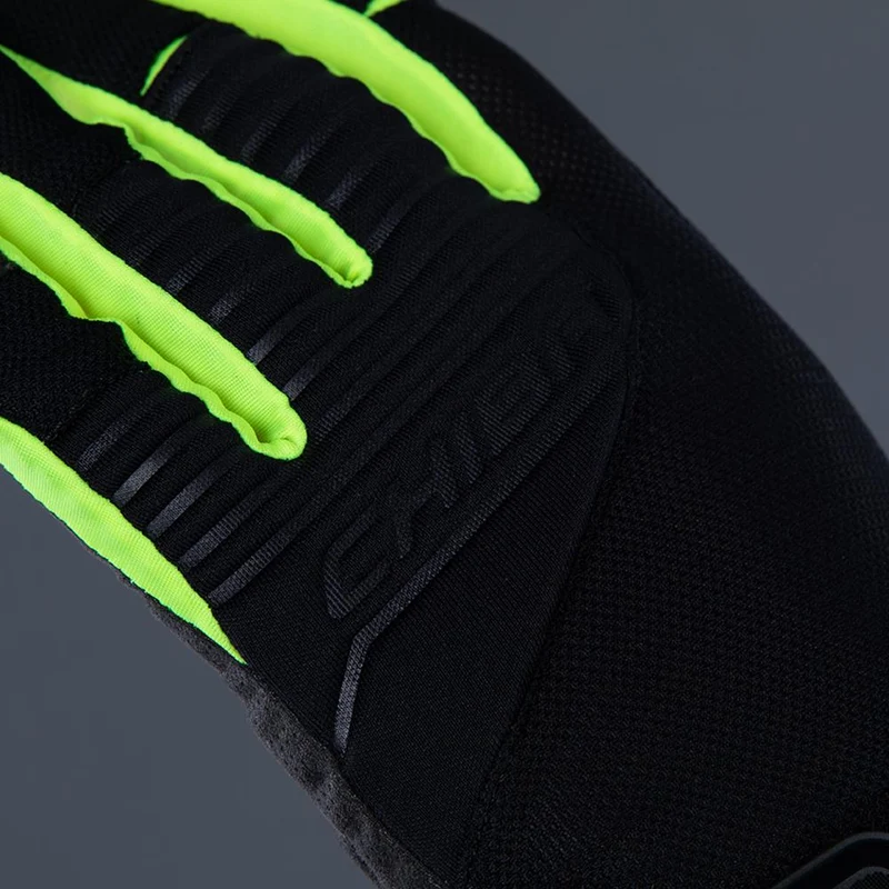 CHIBA Blade - Radhandschuhe schwarz/neongelb, 3XL, atmungsaktiv mit Ulnar-Nerve-Polsterung