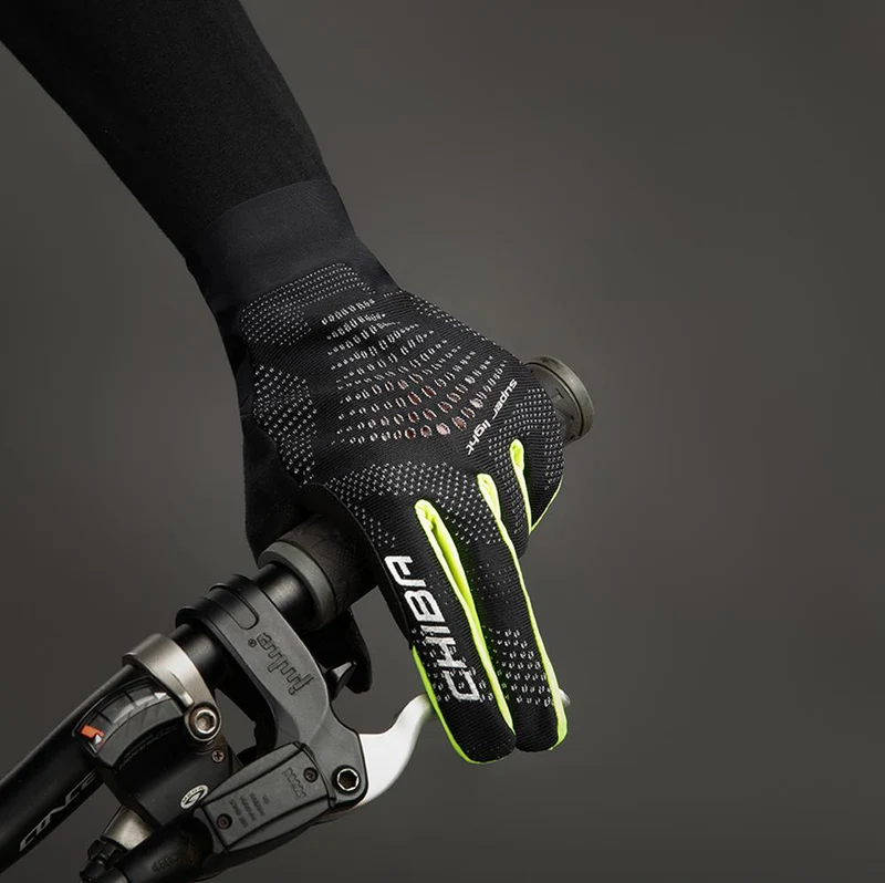 CHIBA Superlight - Radhandschuhe XXL schwarz/neongelb, leicht & atmungsaktiv