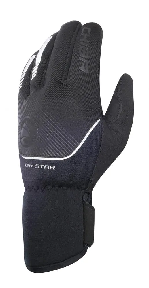 CHIBA Dry Star - wasserdichte, winddichte & atmungsaktive Radhandschuhe schwarz XL