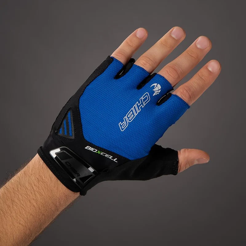 CHIBA BioXCell Air - Radhandschuhe kurz, royal, Größe M